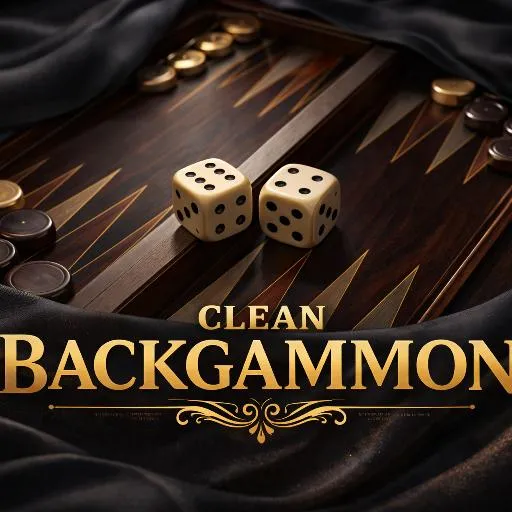 Clean Backgammon Board Game