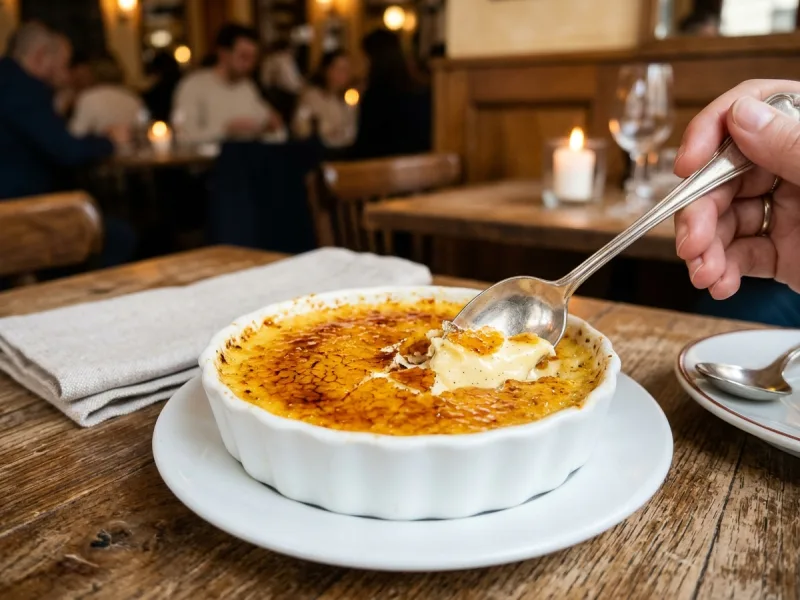 Crème Brûlée franțuzească – Cremă fină de vanilie coaptă la bain-marie cu crustă crocantă de zahăr caramelizat
