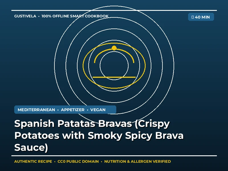Spanske Patatas Bravas (sprøde kartofler med røget krydret Brava-sauce)